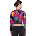 Club Fitstyle Fitness by Traci K Long Sleeve Zip Up Bomber Jacket View2