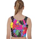 Club Fitstyle Fitness by Traci K Velvet Racer Back Crop Top View2