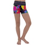 Club Fitstyle Fitness by Traci K Kids  Lightweight Velour Yoga Shorts