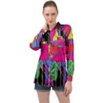 Club Fitstyle Fitness by Traci K Long Sleeve Satin Shirt