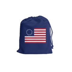 Betsy Ross Flag Usa America United States 1777 Thirteen Colonies Maga  Drawstring Pouch (medium) by snek