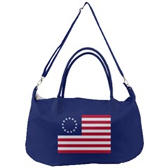 Betsy Ross Flag Usa America United States 1777 Thirteen Colonies Maga  Removal Strap Handbag by snek