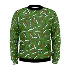 Pepe The Frog Face Pattern Green Kekistan Meme Men s Sweatshirt by snek