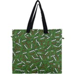 Pepe the Frog Face pattern Green Kekistan meme Canvas Travel Bag