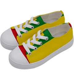 Ethiopia Tricolor Kids  Low Top Canvas Sneakers by abbeyz71