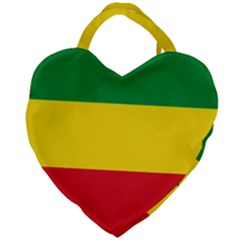 Ethiopia Tricolor Giant Heart Shaped Tote by abbeyz71