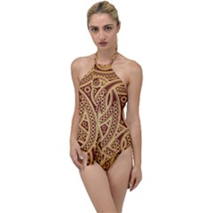 Fine Pattern Go With The Flow One Piece Swimsuit by Sobalvarro