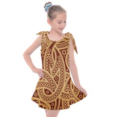 Fine Pattern Kids  Tie Up Tunic Dress by Sobalvarro