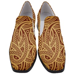 Fine Pattern Women Slip On Heel Loafers by Sobalvarro