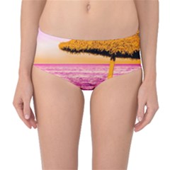 Pop Art Beach Umbrella  Mid-waist Bikini Bottoms by essentialimage