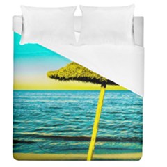 Pop Art Beach Umbrella  Duvet Cover (queen Size) by essentialimage