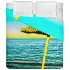 Pop Art Beach Umbrella  Duvet Cover Double Side (california King Size) by essentialimage