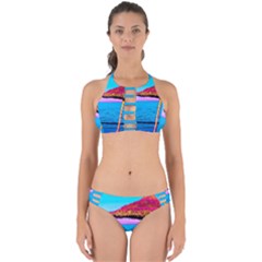 Pop Art Beach Umbrella  Perfectly Cut Out Bikini Set by essentialimage