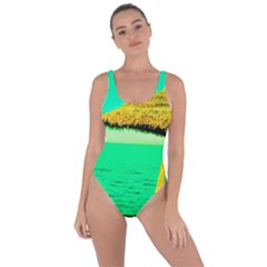 Pop Art Beach Umbrella  Bring Sexy Back Swimsuit by essentialimage