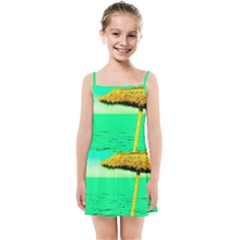 Pop Art Beach Umbrella  Kids  Summer Sun Dress by essentialimage