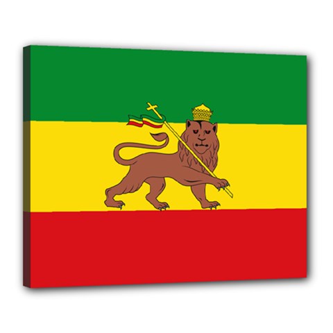 Flag Of Ethiopian Empire  Canvas 20  X 16  (stretched) by abbeyz71