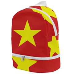 Flag Of Vietnam Zip Bottom Backpack