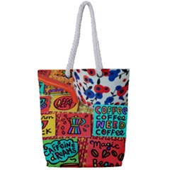8035be8f 3f6e 4b6b 93ea E29b1c93f554 Full Print Rope Handle Tote (small) by Amoreluxe