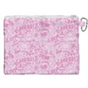 coffee pink Canvas Cosmetic Bag (XXL) View2