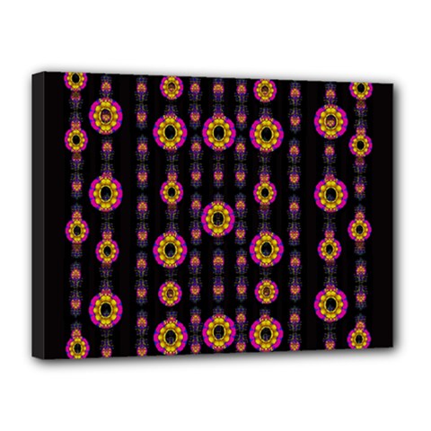 Fantasy Flowers In New Freedom Canvas 16  X 12  (stretched) by pepitasart