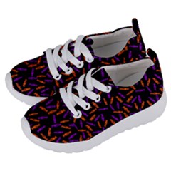 Halloween Candy On Black Kids  Lightweight Sports Shoes by bloomingvinedesign