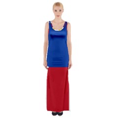 Philippines Flag Filipino Flag Thigh Split Maxi Dress by FlagGallery