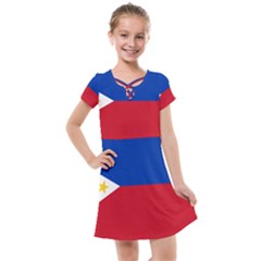 Philippines Flag Filipino Flag Kids  Cross Web Dress by FlagGallery