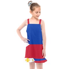 Philippines Flag Filipino Flag Kids  Overall Dress by FlagGallery
