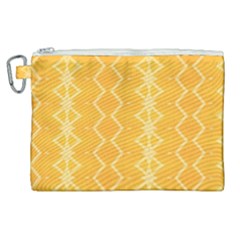 Pattern Yellow Canvas Cosmetic Bag (xl)