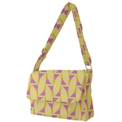 Yellow Pink Full Print Messenger Bag (l)