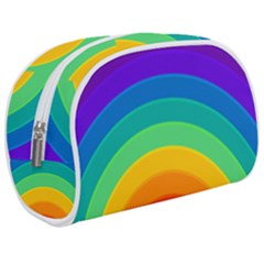 Rainbow Background Colorful Makeup Case (medium)