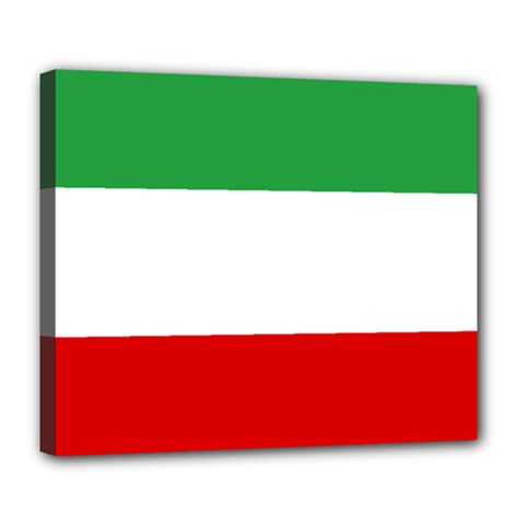 Flag Of Iran (1964–1980) Deluxe Canvas 24  X 20  (stretched) by abbeyz71
