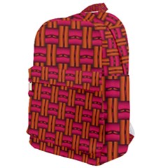 Pattern Red Background Structure Classic Backpack