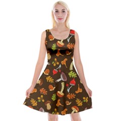 Mushroom Brown Reversible Velvet Sleeveless Dress by trulycreative