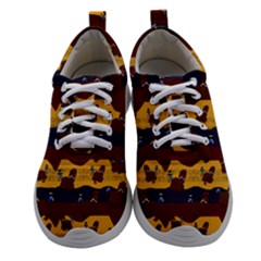 Turkey Pattern Women Athletic Shoes by bloomingvinedesign
