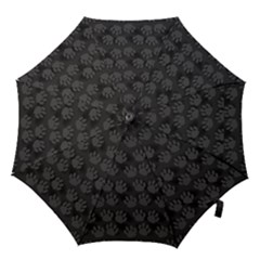 Pattern Texture Feet Dog Grey Hook Handle Umbrellas (small) by HermanTelo