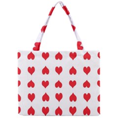 Heart Red Love Valentines Day Mini Tote Bag