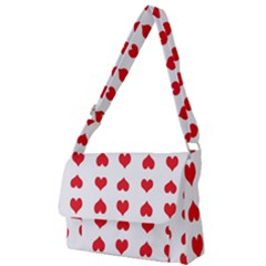 Heart Red Love Valentines Day Full Print Messenger Bag (l)
