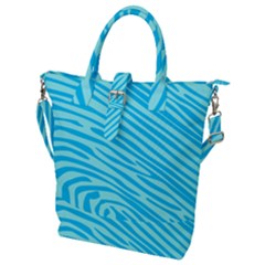 Pattern Texture Blue Buckle Top Tote Bag by HermanTelo