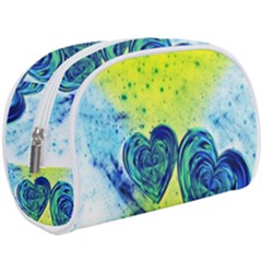 Heart Emotions Love Blue Makeup Case (large) by HermanTelo