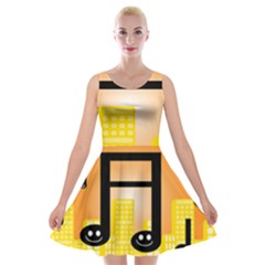 Abstract Anthropomorphic Art Velvet Skater Dress by HermanTelo