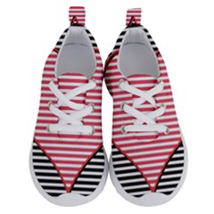 Heart Stripes Symbol Striped Running Shoes by HermanTelo
