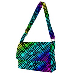 Background Texture Colour Full Print Messenger Bag (l)