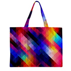 Abstract Background Colorful Pattern Zipper Mini Tote Bag by HermanTelo