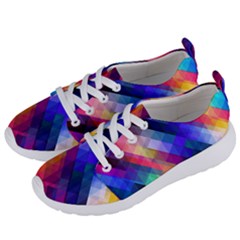 Abstract Background Colorful Pattern Women s Lightweight Sports Shoes