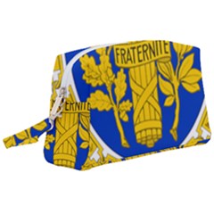 Coat O Arms Of The French Republic Wristlet Pouch Bag (large)