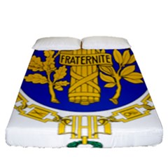 Coat Of Arms Of The French Republic Fitted Sheet (queen Size) by abbeyz71