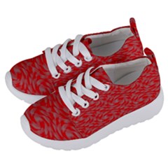 Background Abstraction Red Gray Kids  Lightweight Sports Shoes by HermanTelo