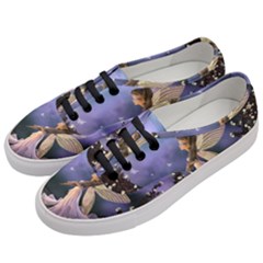 Little Fairy With Dove Women s Classic Low Top Sneakers by FantasyWorld7