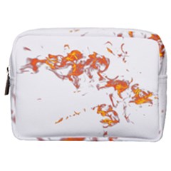 Can Walk On Fire, White Background Make Up Pouch (medium) by picsaspassion